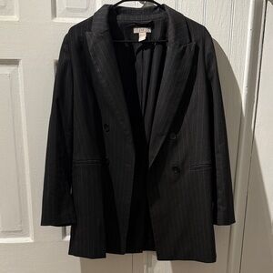Black Pinstripe Blazer H & M Women’s
